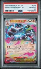 Pokémon TCG Mega Charizard X EX 013/094 Phantasmal Flames ⭐️PSA 10 ⭐️Gem Mint picture