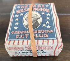 Vintage George Washington Cut Plug Tobacco Bag R J Reynolds picture