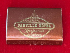 Danville Hotel Restaurant & Saloon Danville CA Vintage Matches, Full Box picture