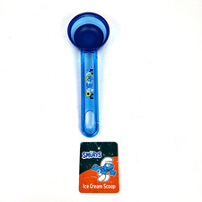 Peyo The Smurfs Blue Plastic Cartoon Home Ice Cream Scoop picture