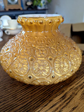 Davis Lynch Amber Moon Stars Glass Student Lamp Shade 6 3/4