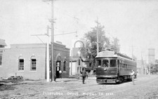 Interurban Trolley Depot Station Morton Illinois IL - Reprint picture