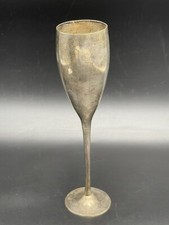 Art Deco Style Brass & Silverplate Champagne Flute 9-1/2