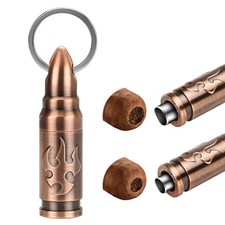 LIHTUN Portable Dual-Size Cigar Punch Cutter (Rose Gold) picture