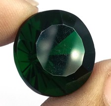 14.40 Ct Certified Natural Colombian Green Emerald Round Cut Loose Gemstone 6SHG picture