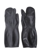 Army winter butyl rubber three-fingered gloves of the Soviet period picture