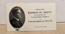 1918 Vote For Edwin H. Hoyt Treasurer Of State Of Iowa Business Calling Card(s) picture