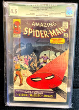 1965 MARVEL #22 AMAZING SPIDERMAN - CLOWN & HIS MASTERS OF MENACE - CGC 4.5 picture