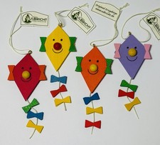 NWT Set/4 Christian Ulbricht Erzgebirge German Summer Spring Kite Ornaments #2 picture