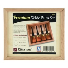 Flexcut 4 Piece Premium Wide Palm Set (FRP404) FLEXFRP404 picture
