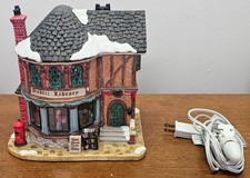 Lemax 2014 Caddington Public Library Christmas Building with Lights-retired picture