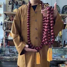 30mm 54 Shaolin Buddha Monk Prayer Mala Beads Necklaces for Kung Fu Suit picture