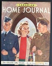 1941 CANADA ROYAL CANADIAN AIR FORCE WWII MAGAZINE COVER ARMY SOLDIER RCAF picture