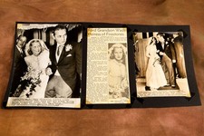 Ford Firestone Wedding William Clay Ford 3 Images 1947 AP Wire Photo Lot V37 picture