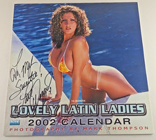 New Rare 2002 LOVELY LATIN LADIES 16 MONTH CALENDAR Signed by DAZZA picture