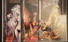  Lady Death, Purgatoryu & Bad Kitty Mischief Night 3 Book Set NM picture
