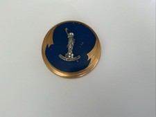 Vintage Statue Of Liberty  Loose Powder Compact *Rare* Unmarked Goldtone picture