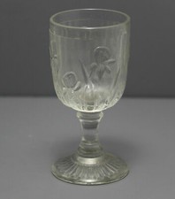 Vintage Jeannette Depression Glass IRIS & HERRINGBONE Cordial Stem picture