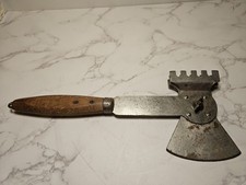 Vintage 1922 Tyler Manufacturing Co. Meat Tenderizer Cleaver Wood Handle Blade picture