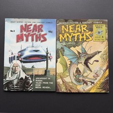 Galaxy Media Near Myths #3 & 4 Adult Science Fiction & Fantasy Comics 1978 picture