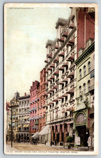 Adams House & Keith's Theatre Boston Massachusetts Vintage Postcard picture