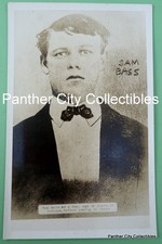 c1940s RPPC Photo Postcard Sam Bass Outlaw Train Robber Old West Cowboy picture