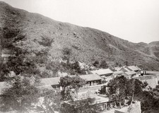 Peking Beijing China Area View Buildings Hills Village Vtg. Photo 19thC. picture