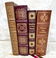 4 Easton Press Books, Limited Editions Leather Bound 24K Gold Gilt The Comedies picture