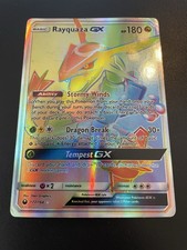 Rayquaza GX 177/168 Rainbow Rare Holo SM Celestial Storm English 2018 HP180 picture