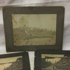 1901 McKinley Funeral Canton Ohio 3 Cabinet Cards Procession Photos Meyer Werner picture
