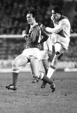 Rangers Hugh Burns in action with Marco Van Basten Old Scotland Sports Photo picture