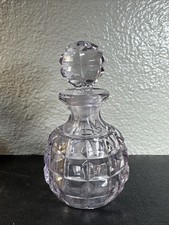Vintage EAPG DUNCAN & MILLER perfume bottle Rare SUN PURPLED GLASS W/STOPPER picture