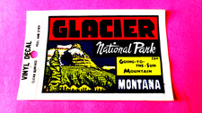 Glacier National Park Montana Going To The Sun Vintage Souvenir Decal Sticker picture