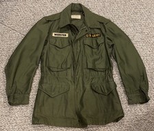 50’s Vintage OG 107 Military Army M51 Field Jacket Vietnam  Aluminum zip XSM picture