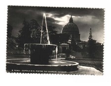 Italy Rome Cupola Di S. Pietro Dai Giardini Vaticani RPPC Vintage Postcard picture