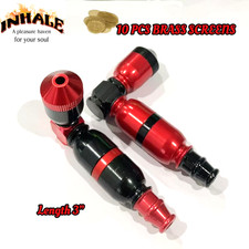 Inhale®️ 2PCS Colors metal Anodized Aluminum Tobacco Smoking Pipe w Brass screen picture