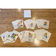 VTG 24 Count Olympicard Stationery Card Set Little Kids Get Well Birthday Hello picture