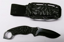 Schrade SCHF53BS Drop Point Fixed Blade Black TPE Sheath Partially Serrated picture