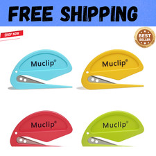 MUCLIP 4 Pack Letter Opener Envelope Slitter - Ergonomic ABS Grip, Hidden picture