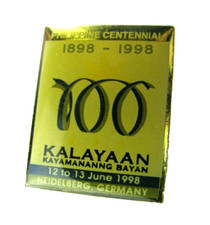 Vintage 1898-1998 Philippines Philippine Centennial Kalayaan Pin  picture