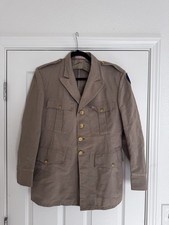 Goodall Worsted Fabric Co Palm Beach Cloth Military Jacket Vintage 30s 40s Sz S picture