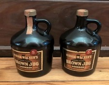 Set Of 2 Hiram Walkers Brown Jug Straight Bourbon Whiskey Tax Stamps - See Pics picture
