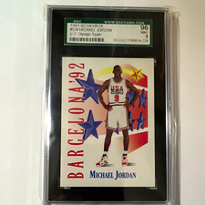 SkyBox 1991-92 Michael Jordan Barcelona '92 USA Basketball #534 SGC 96 Mint picture