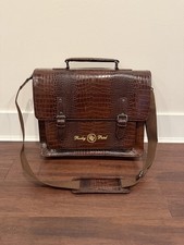 Rocky Patel Party Executive Briefcase – Brown Leather – Brand New picture