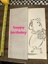 1950s vintage hallmark Birthday greeting card - Large Oversized 12” picture