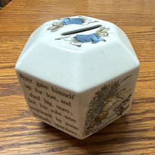 Peter Rabbit  Ceramic Piggy Bank - 3.5 inches tall picture