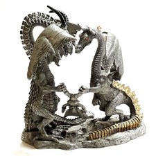 Rawcliffe Partha Pewter Make A Wish Dragon #1121001 B Oiley 1997 USA Horns picture