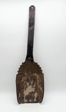 Antique Coal Shovel Fulton Railroad Industrial Ash Scoop Primitive Rustic Tool picture