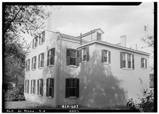 Montgomery Alabama Gilmer-Shorter-Lomax House 1935 Rear East View HABS picture