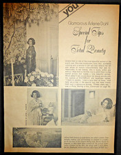 1974 VTG Print Ad Glamorous Arlene Dahl Special Tips for Total Beauty picture